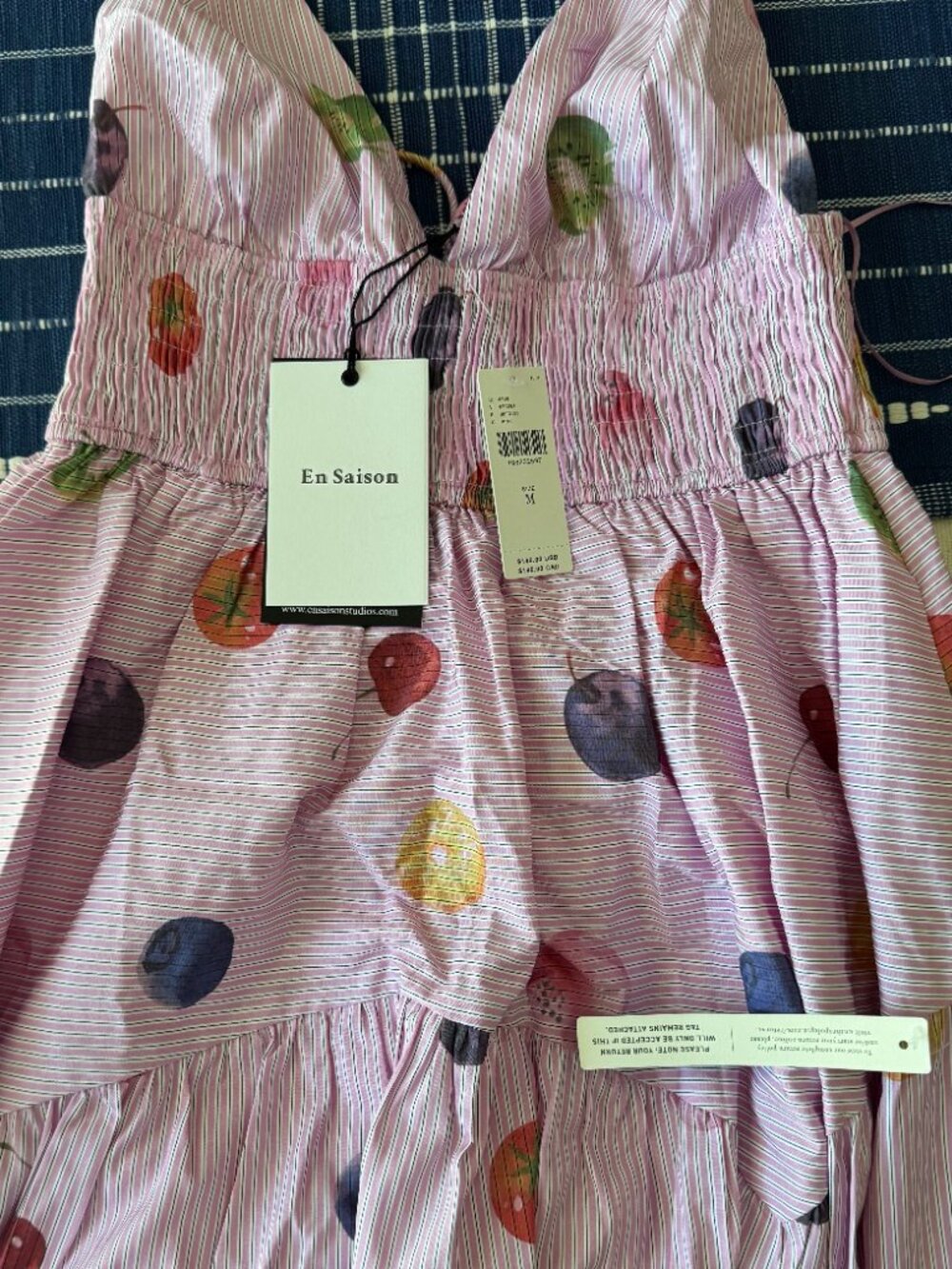 En Saison Women's Fruit Medley Maxi Dress - Medium - NWT - Picture 6 of 6